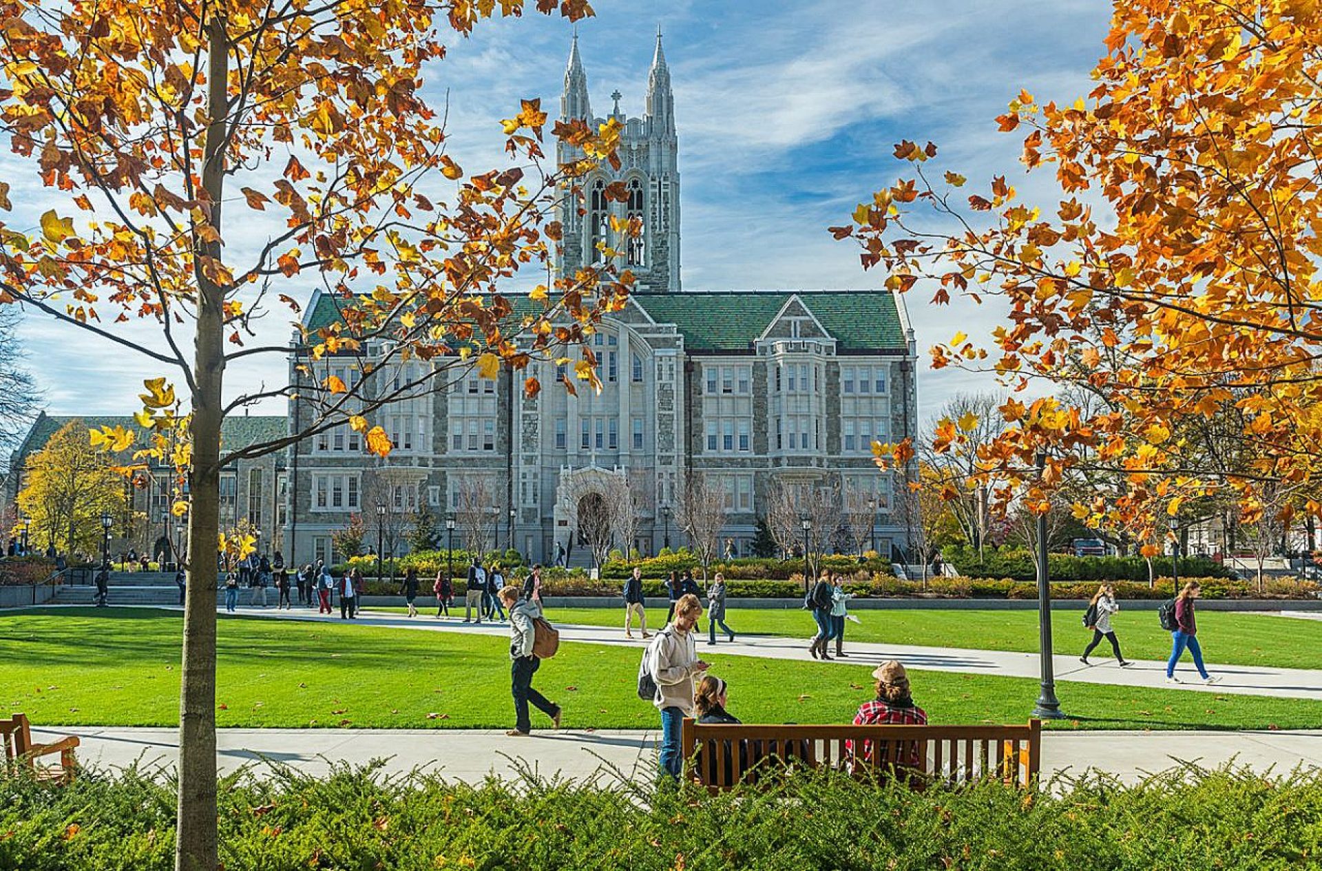 Students on the Plaza