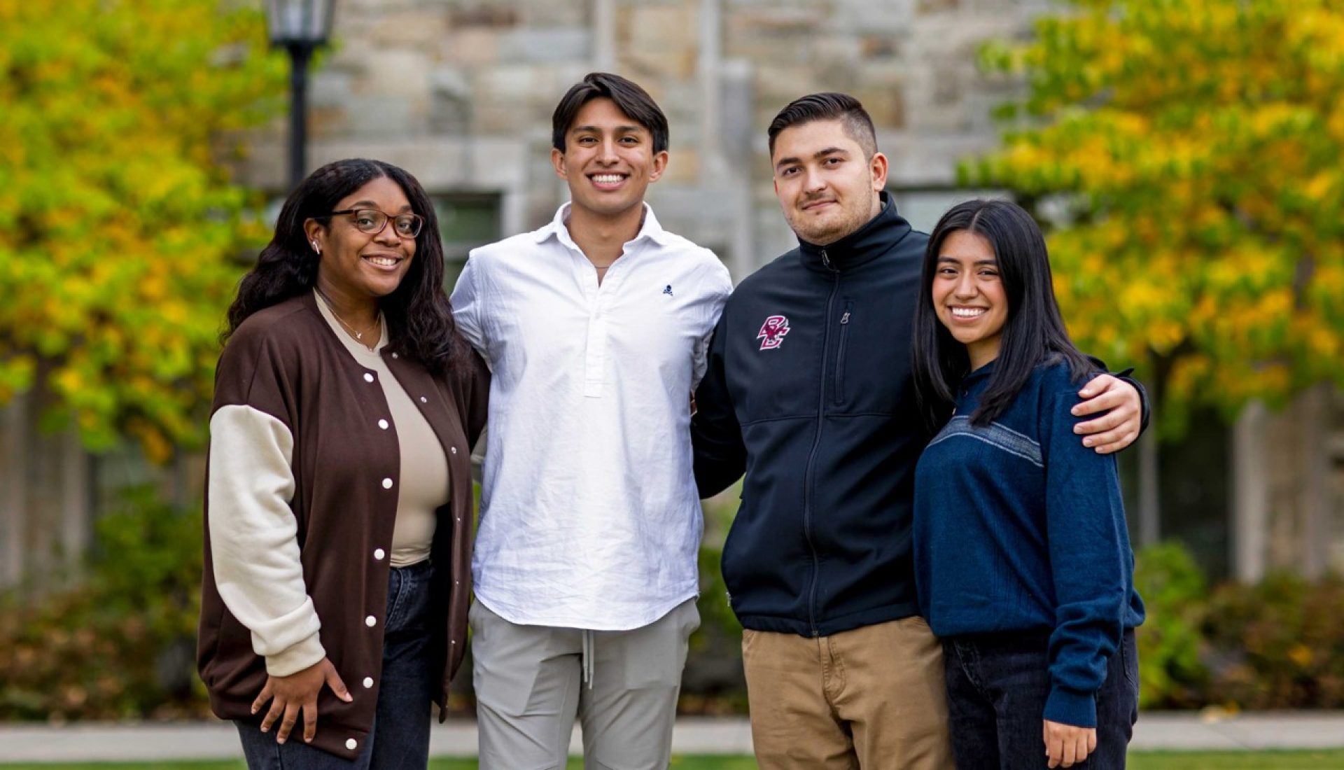 Four first-generation BC students