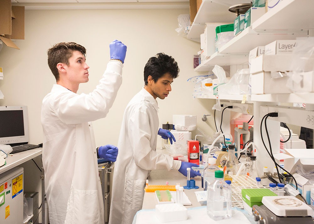 Ben Posorske with colleague Prakrith Vijey 