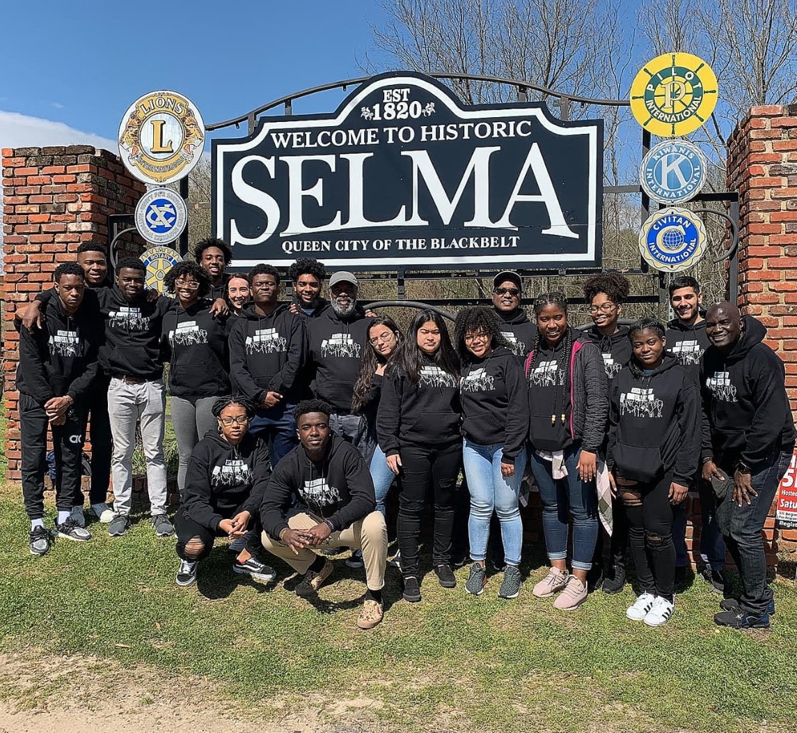 Boston College students in Selma, Alabama
