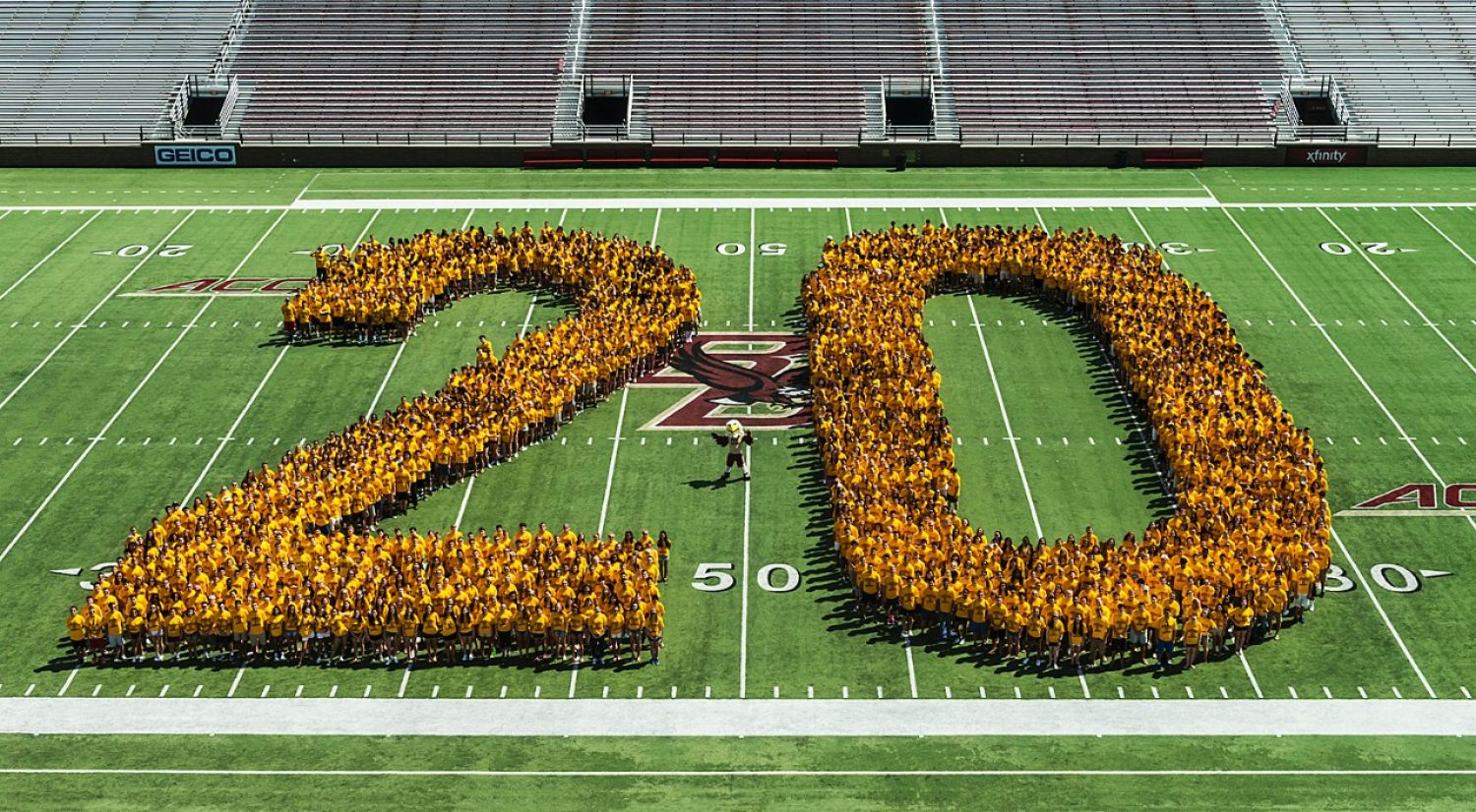 BC Class of 2020 first official photo in Alumni Stadium