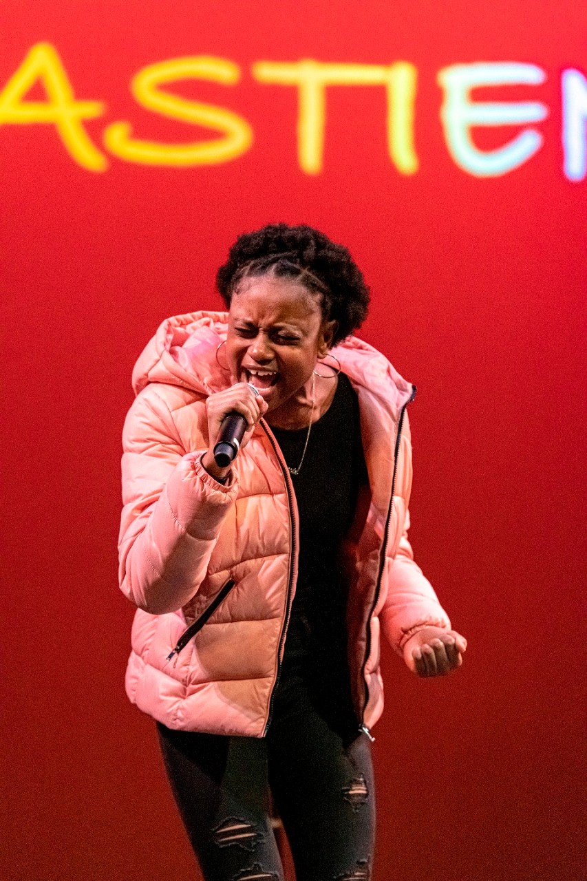 Coverage of the Sing It to the Heights competition that benefits St. Columbkille Partnership School. For use in the 3/12 issue of Chronicle. Stencia Bastien