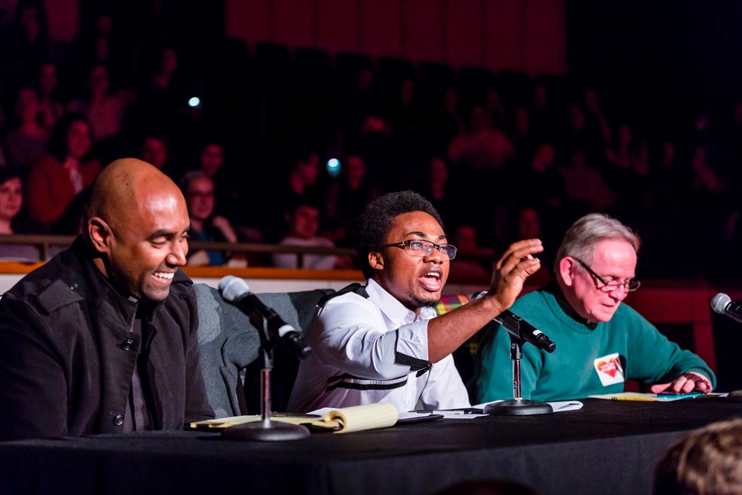 Jesuit judges at Sing It to the Heigts