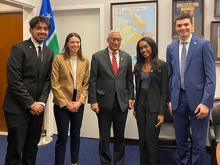 Students with Bobby Scott