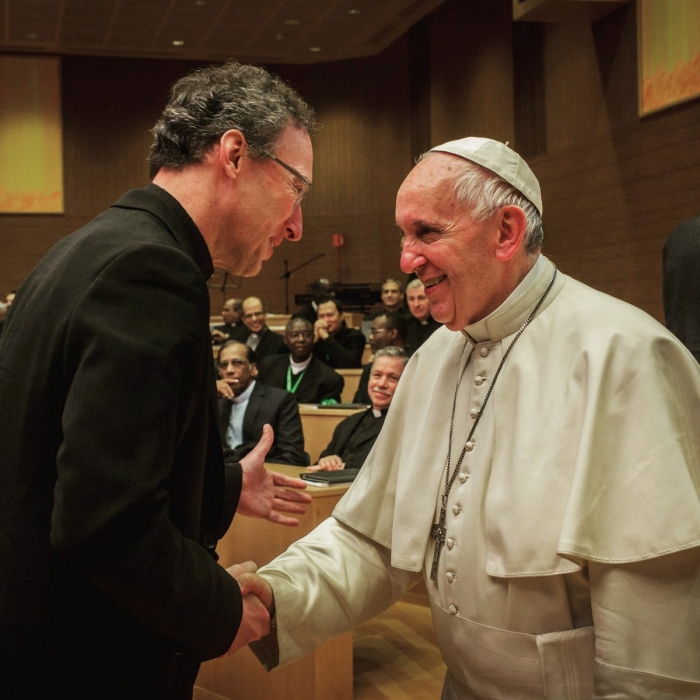 Fr. Tom Stegman meets Pope Francis