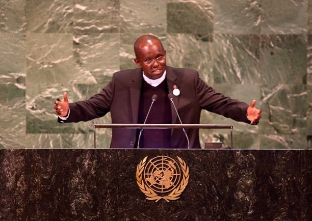 Marcel Uwineza, S.J. at the UN