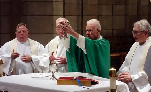 Concelebrants at the Jubilarian Mass