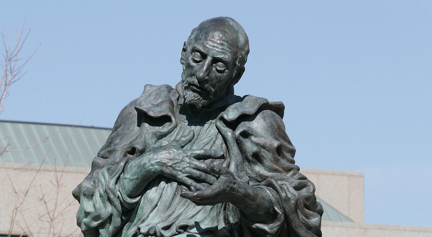St. Ignatius Loyola statue at Boston College 