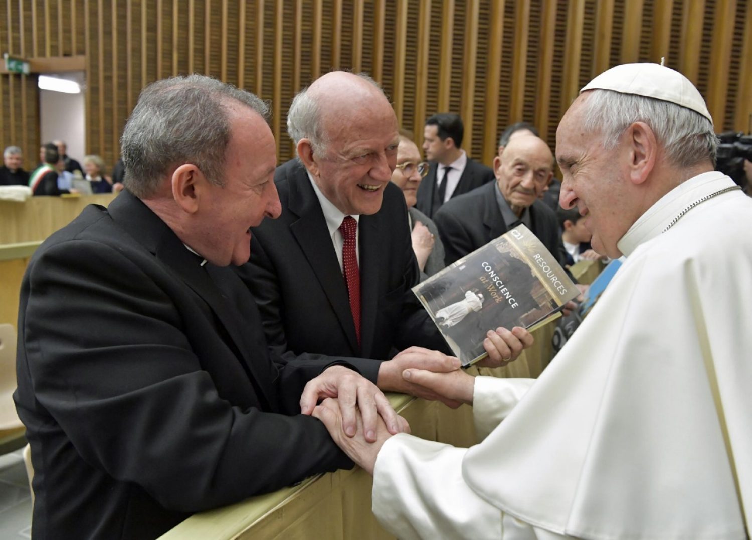 Bc faculty members with Pope Francis