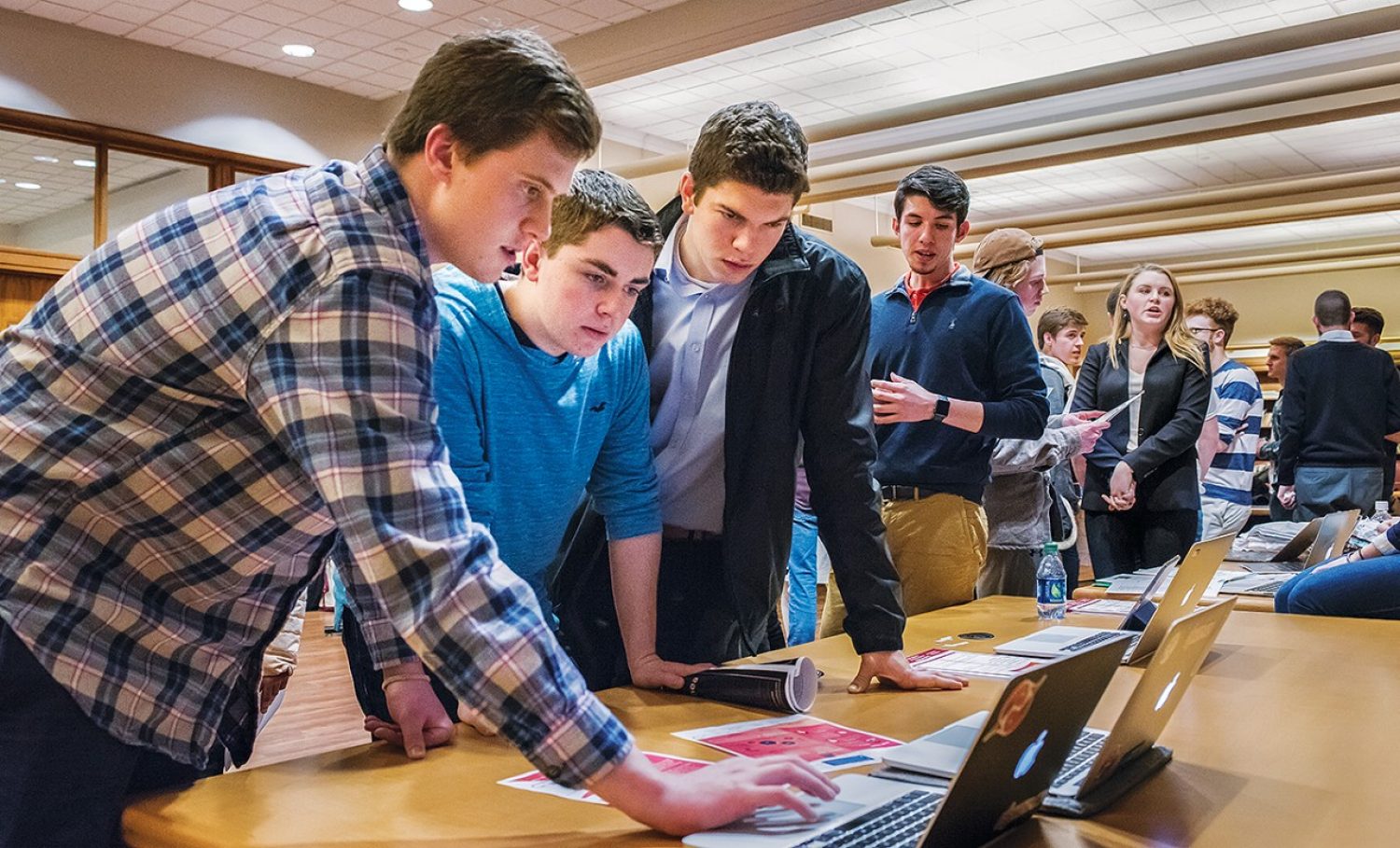 Students view new software at Demo Day