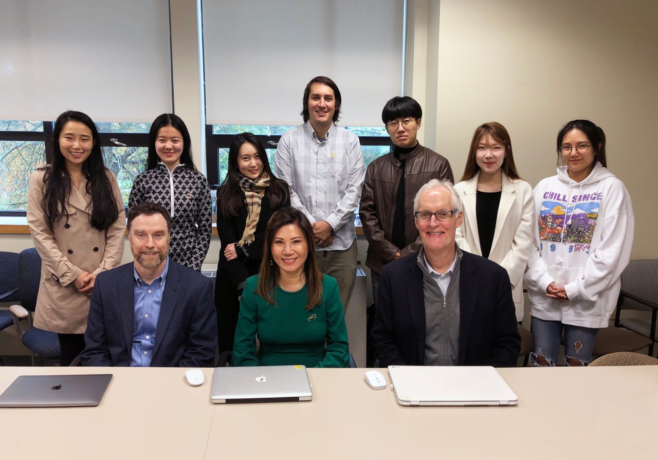 Lynch School of Education faculty and students in South Korea