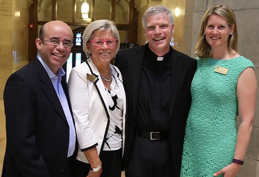 Hosffman Ospino, Patricia Weitzel-O'Neill, Fr. Jack Butler and Kristin B. Melley 