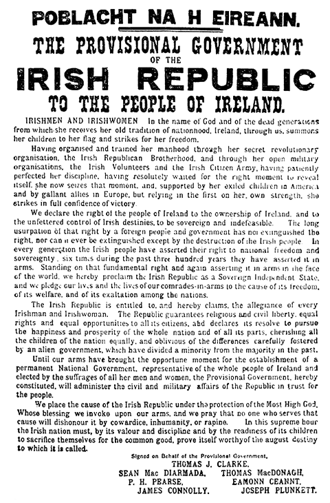 Easter Proclamation of 1916 Easter Proclamation of 1916