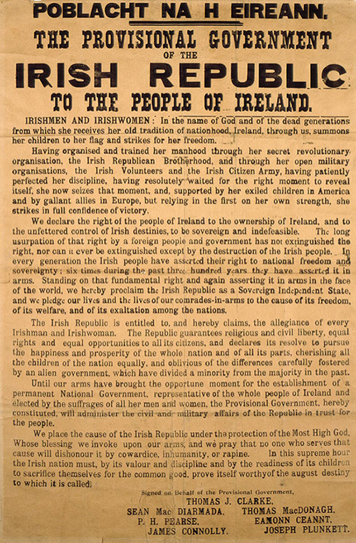 Irish Proclamation