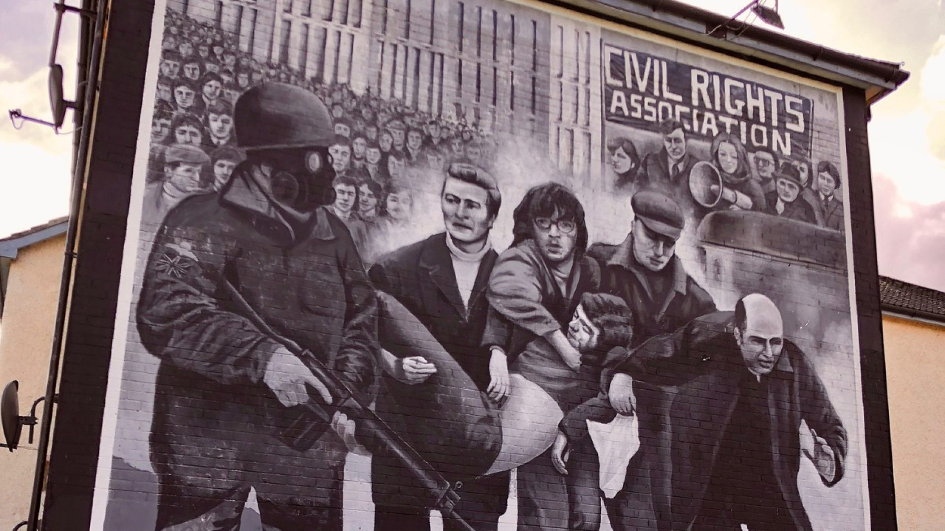 Bloody Sunday mural in Derry