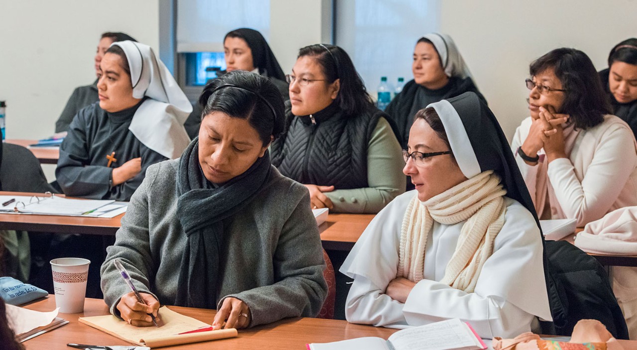 BC's Woods College hosts participants in the U.S.-Latin American Sisters Exchange Program for a week-long leadership program.