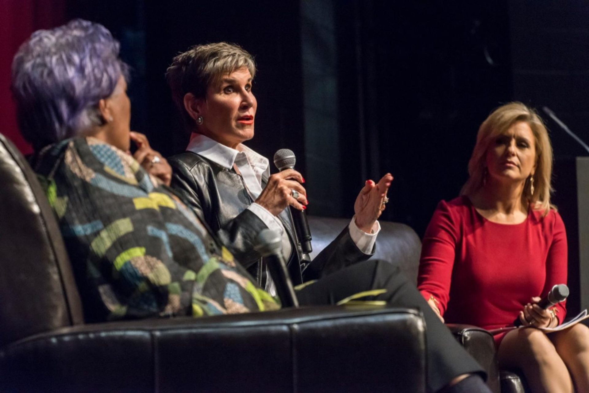 Donna Brazile and Mary Matalin at Council for Women of Boston College Colloquium