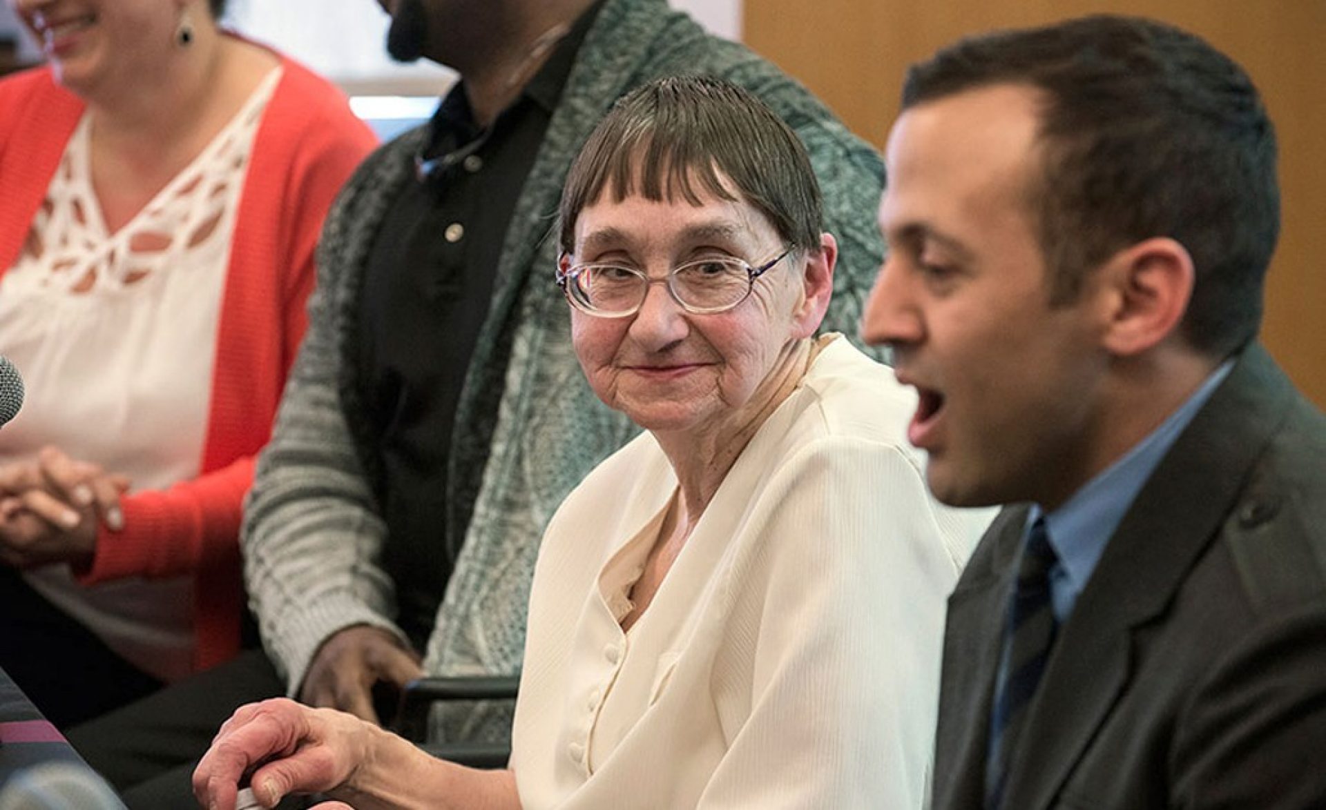 Eric Charette and his mother, Mary.