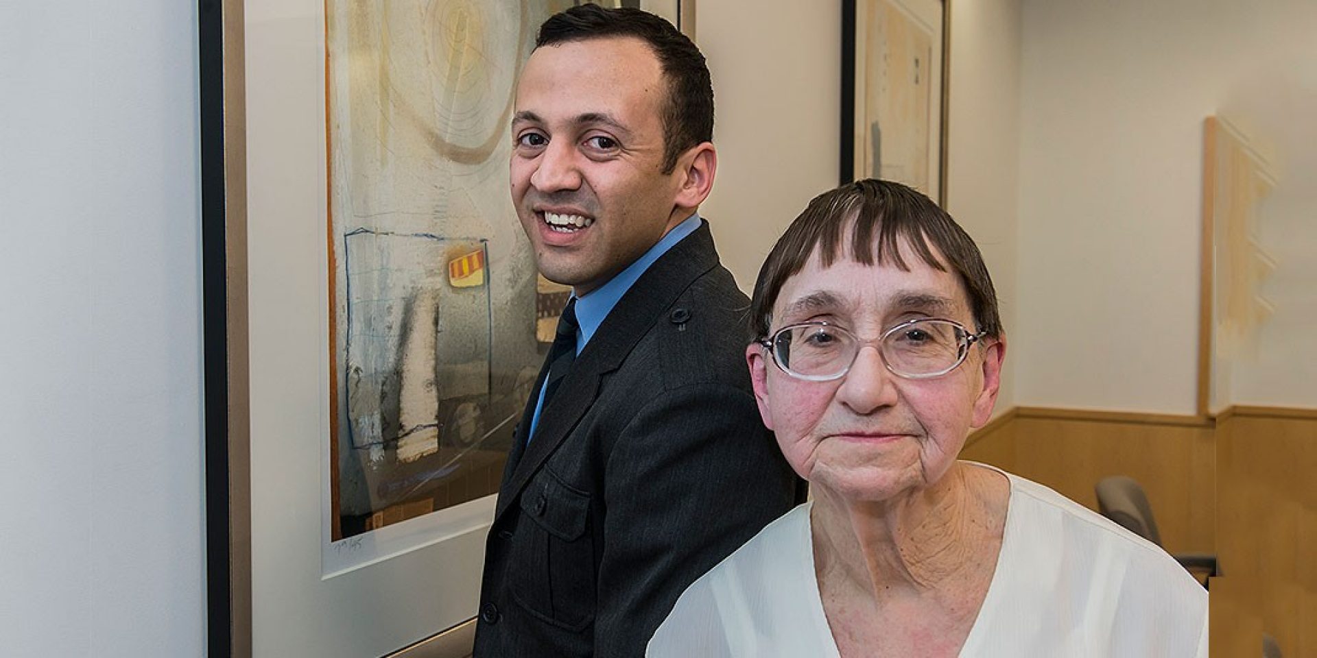 Eric Charette and his mother, Mary.