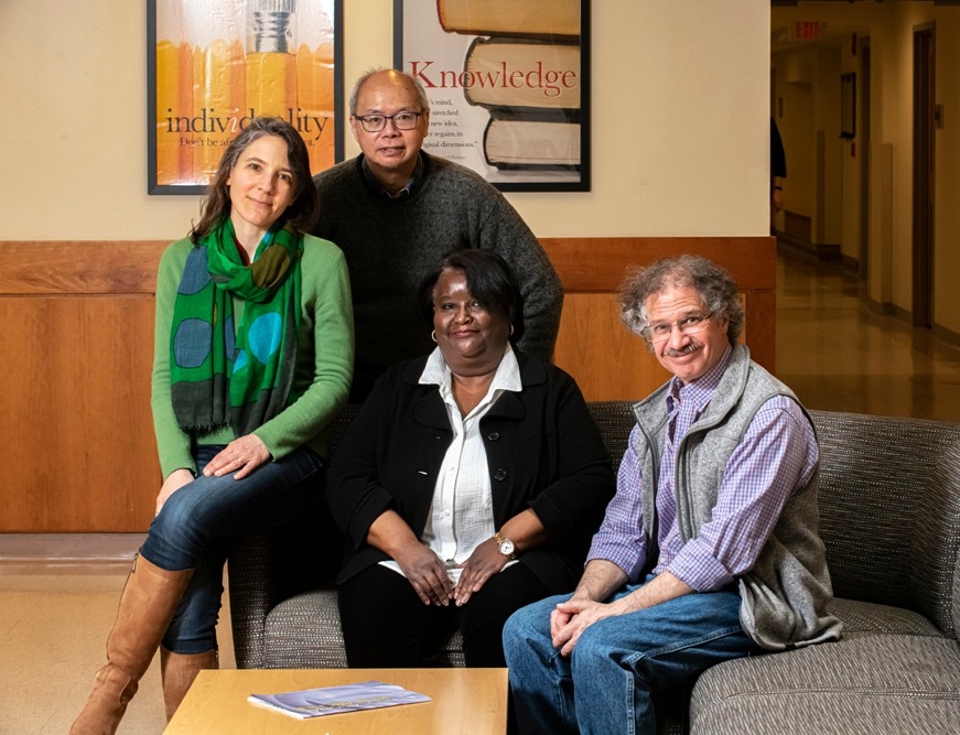 Mathematics Associate Professor of the Practice Juliana Belding, Associate Professor of Mathematics Chi-Keung Cheung, Lynch School Professor Lillie Albert, and Professor of Mathematics and McIntyre Endowed Chair Solomon Friedbergxx