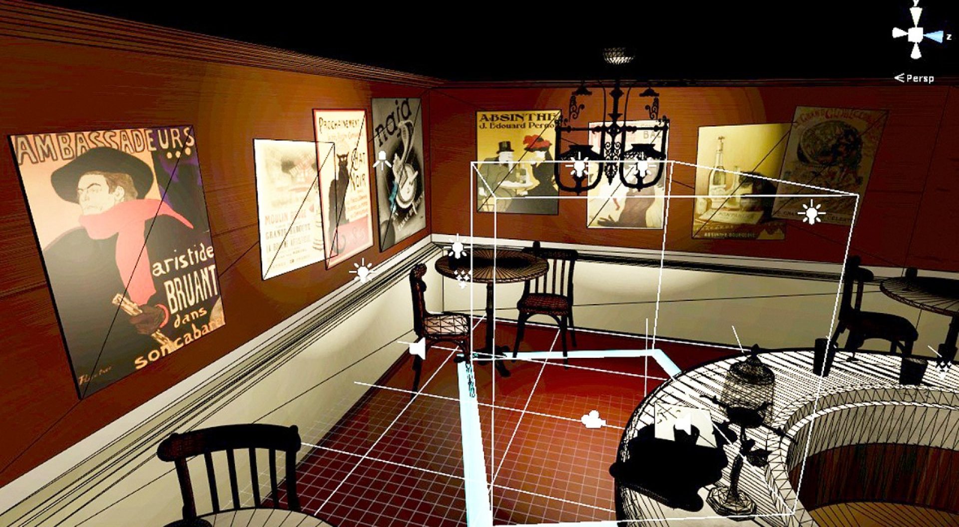 A scene from JoyceStick, a 3-D gamification of James Joyce's Ulysses