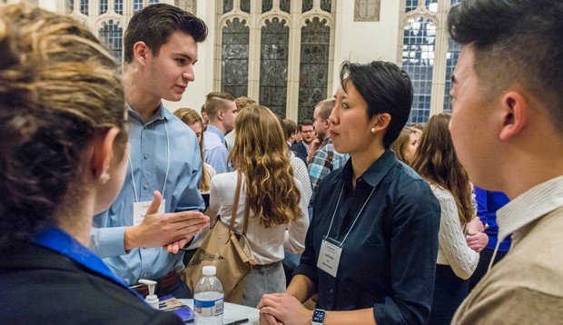 Photo of students at career event