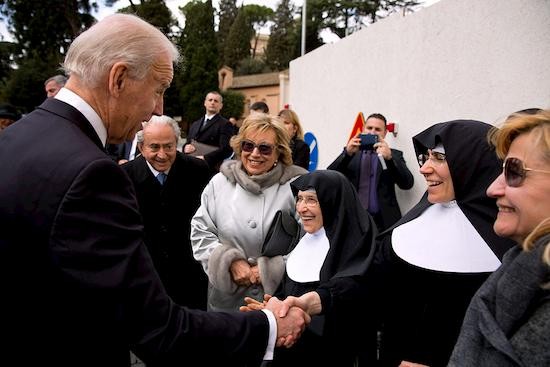 Biden with nuns