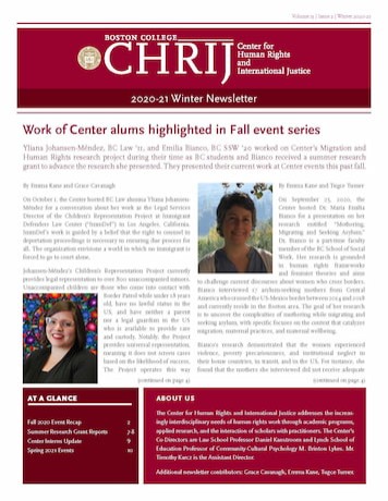 Photo of 20-21 winter newsletter cover web