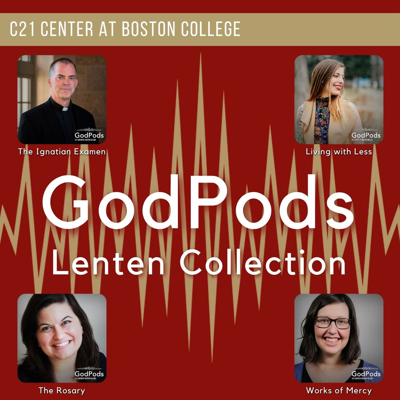 GodPods Lenten Collection Logo - GodPods Lenten Collection - with faces