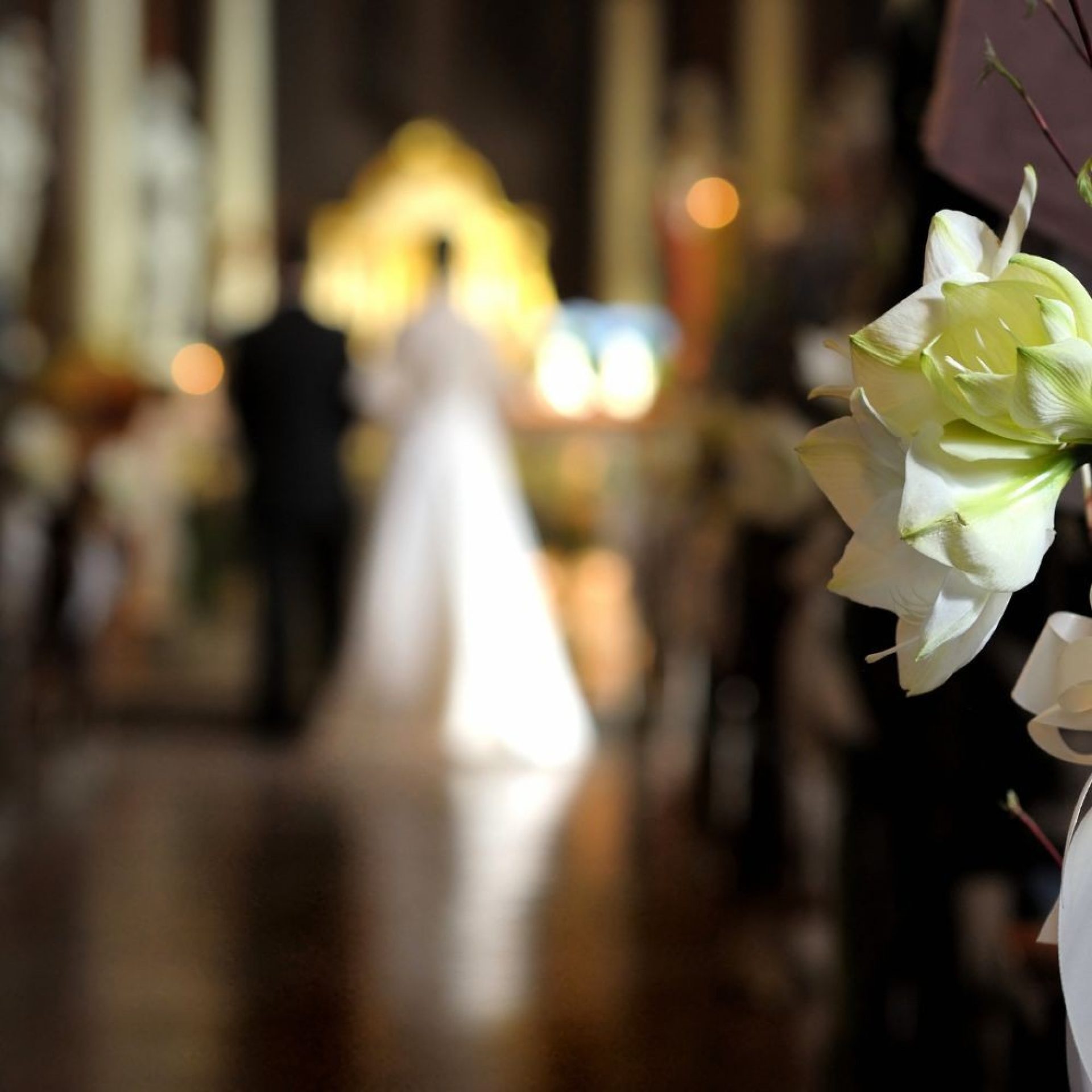 A wedding ceremony in a Church