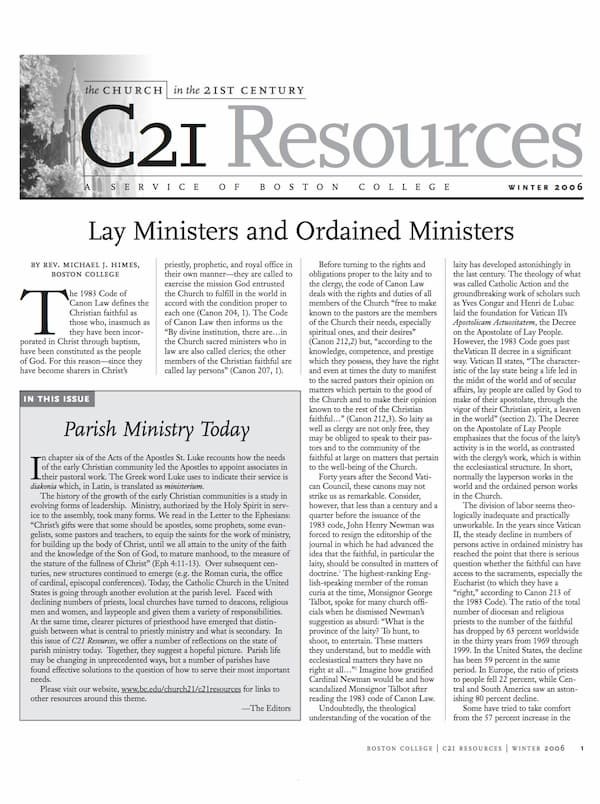 C21 Resources winter 2006 cover image