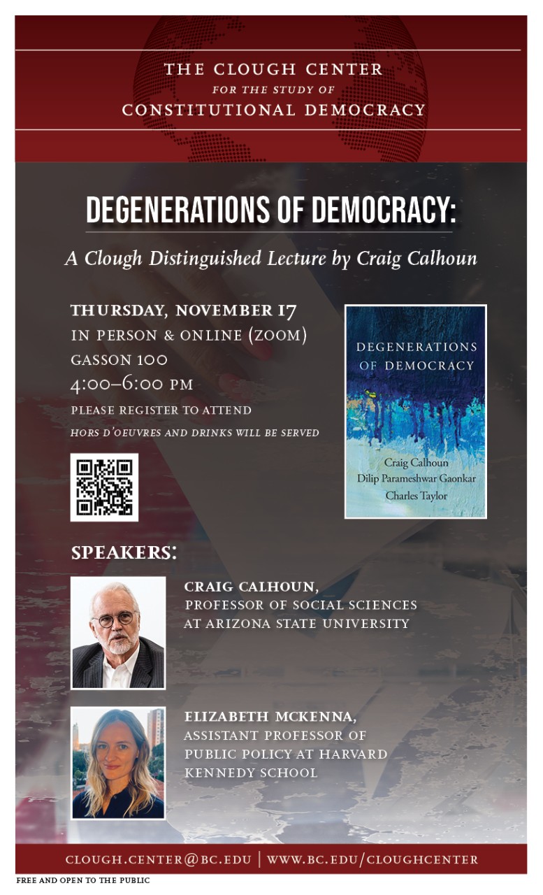 Degenerations of Democracy Flyer