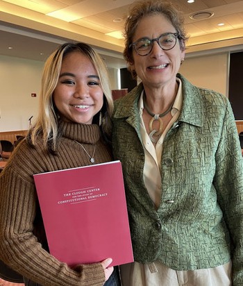 Schiller Poet Laureate Jesse Julian and Dr. Laura J. Steinberg