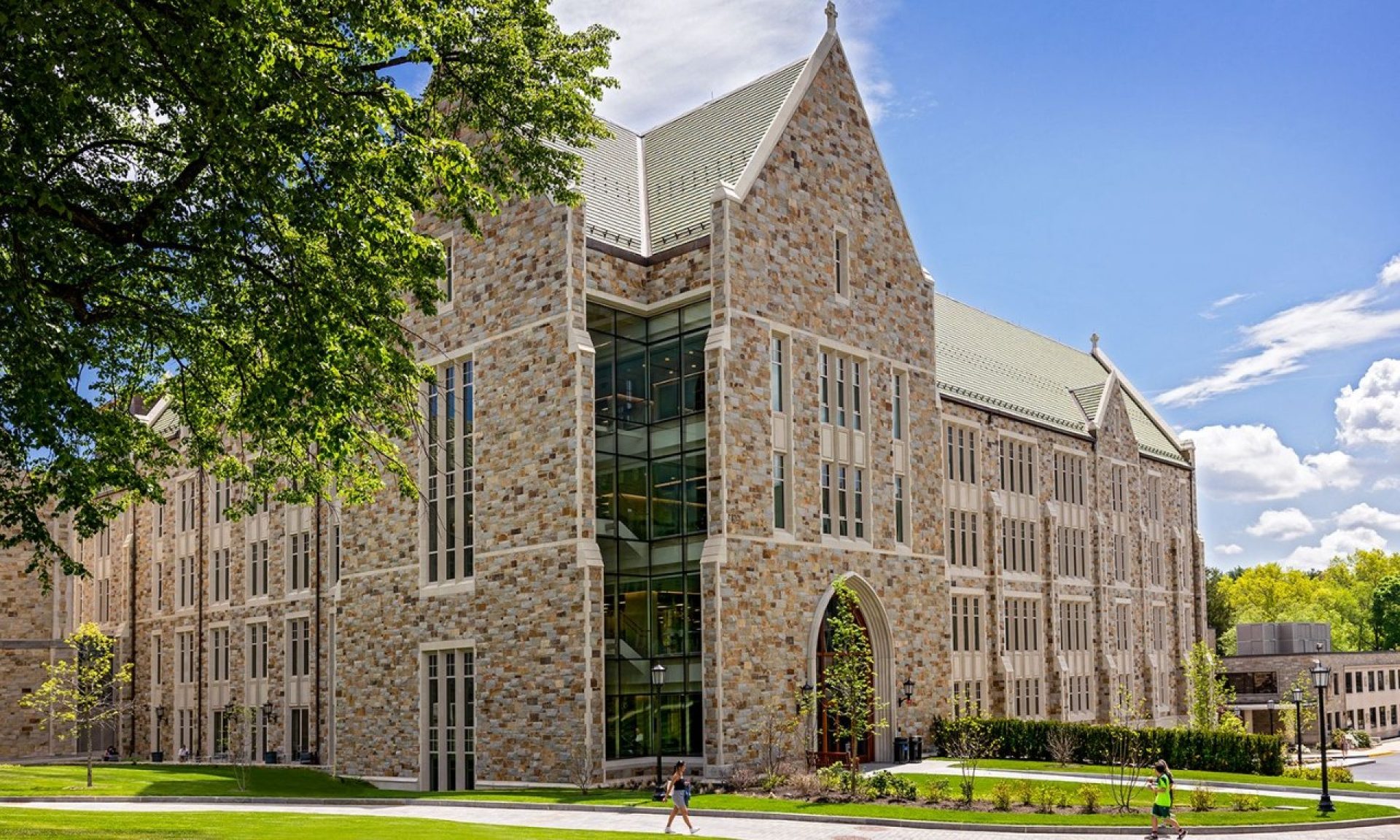 An exterior view of the Integrated Science Building