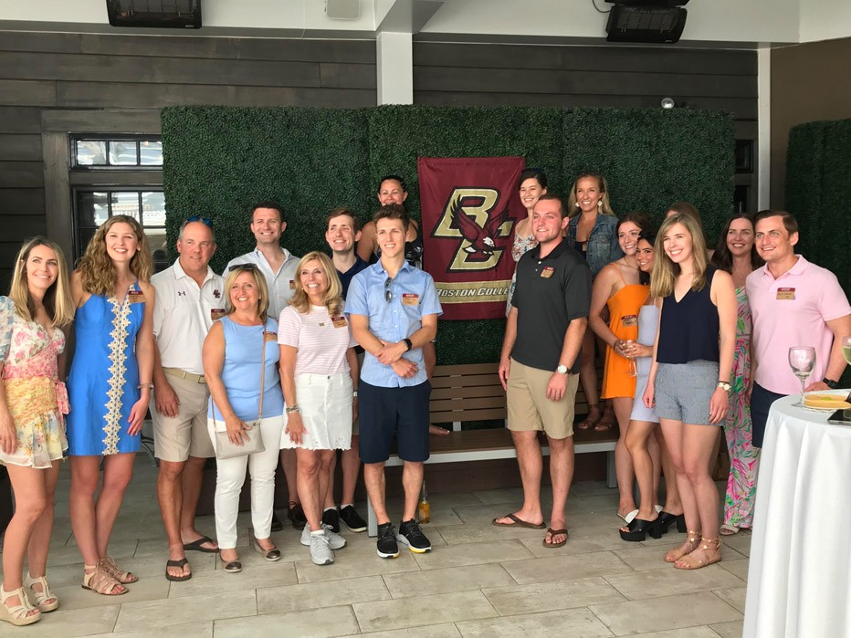 Members from the Philadelphia chapter posing for a photo during the July Social