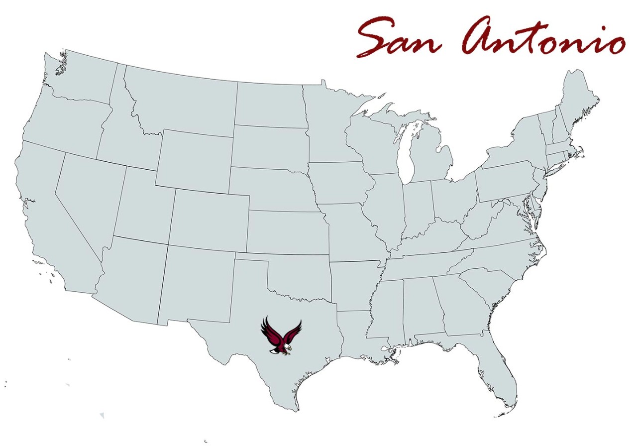 San Antonio Chapter Map Location Marker