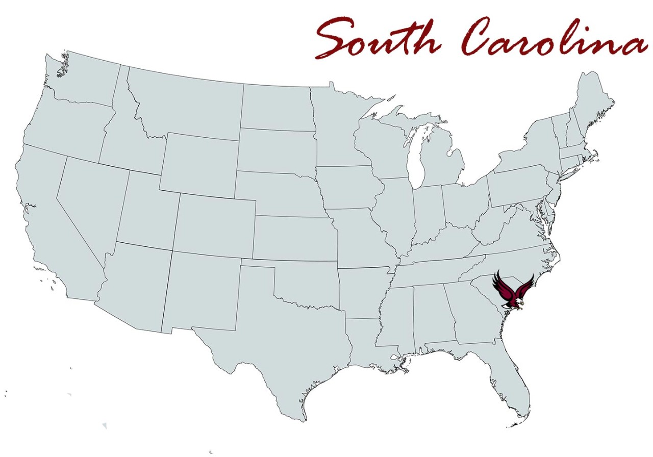 South Carolina Chapter Map Location Marker