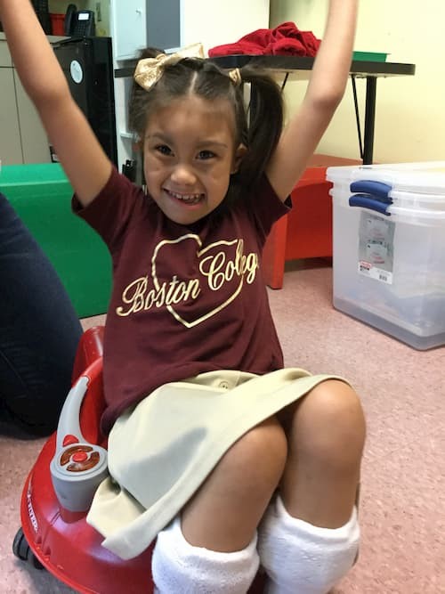 Smiling student at The Campus School at Boston College