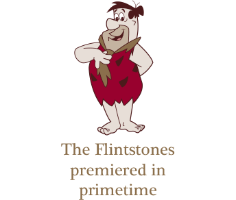The Flinstones premiered in prime time