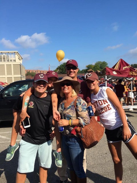 Ned and his family at a BC tailgate.