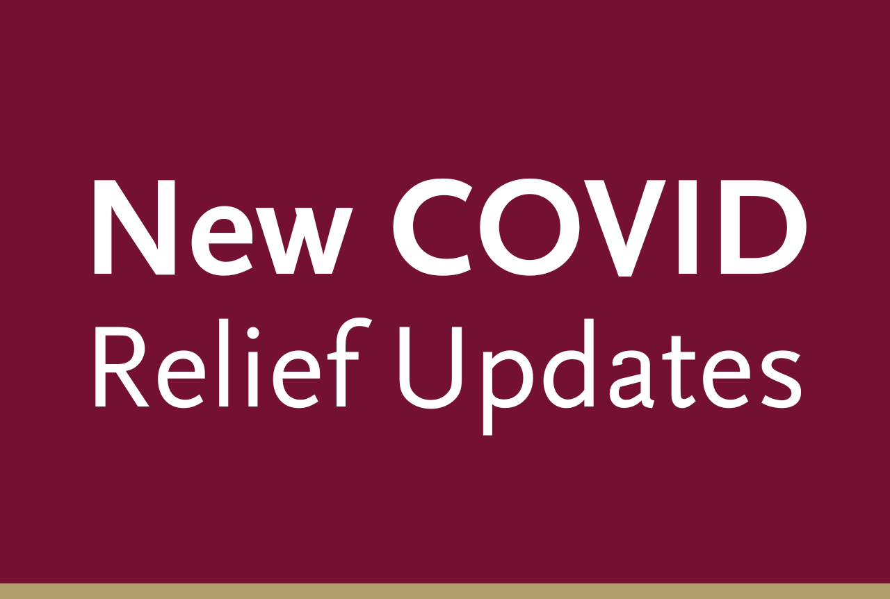 new COVID relief updates