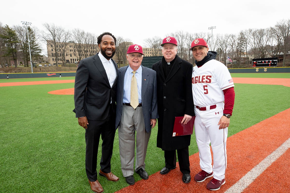 Group poses for photo on opening day.