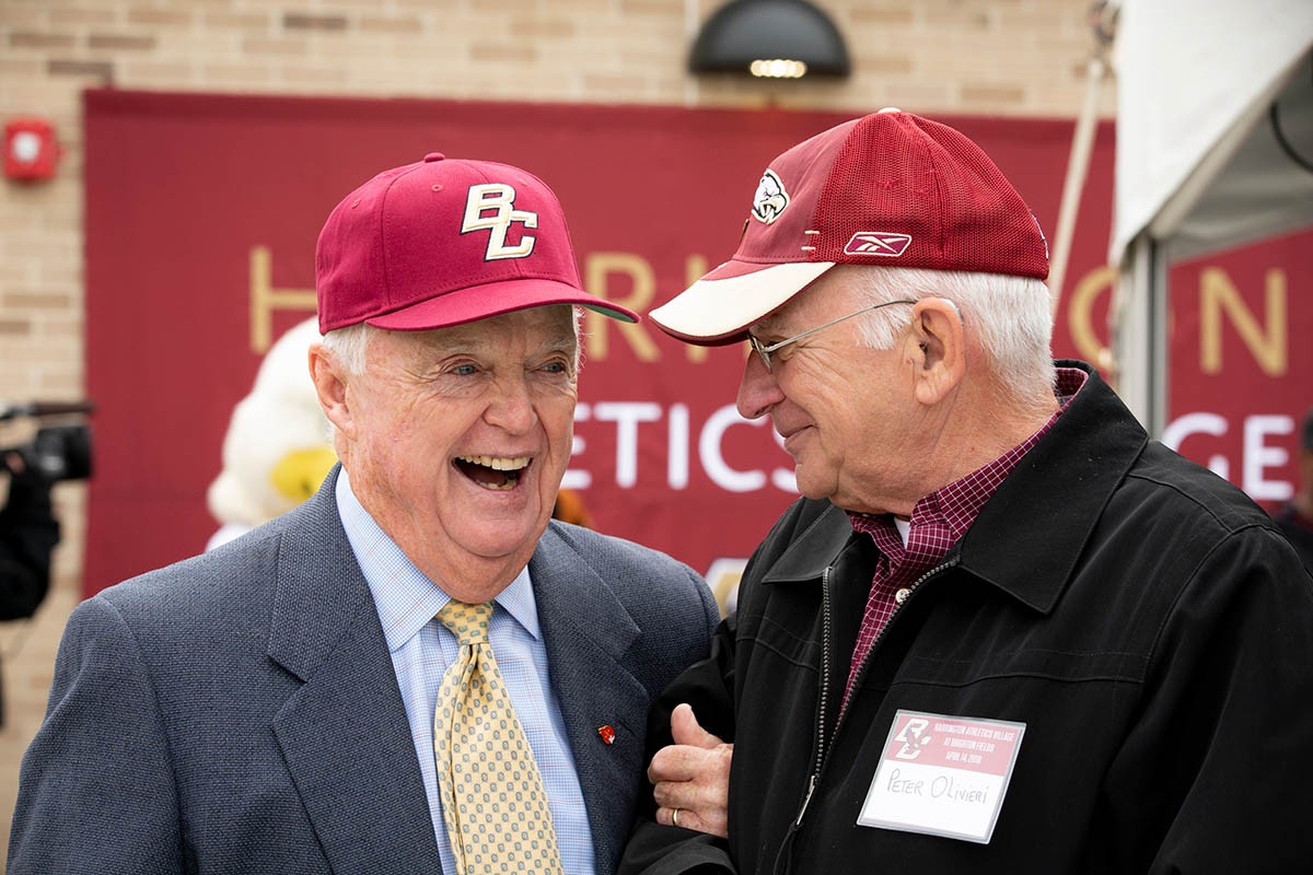Mr. Harrington laughs while posing for a photo