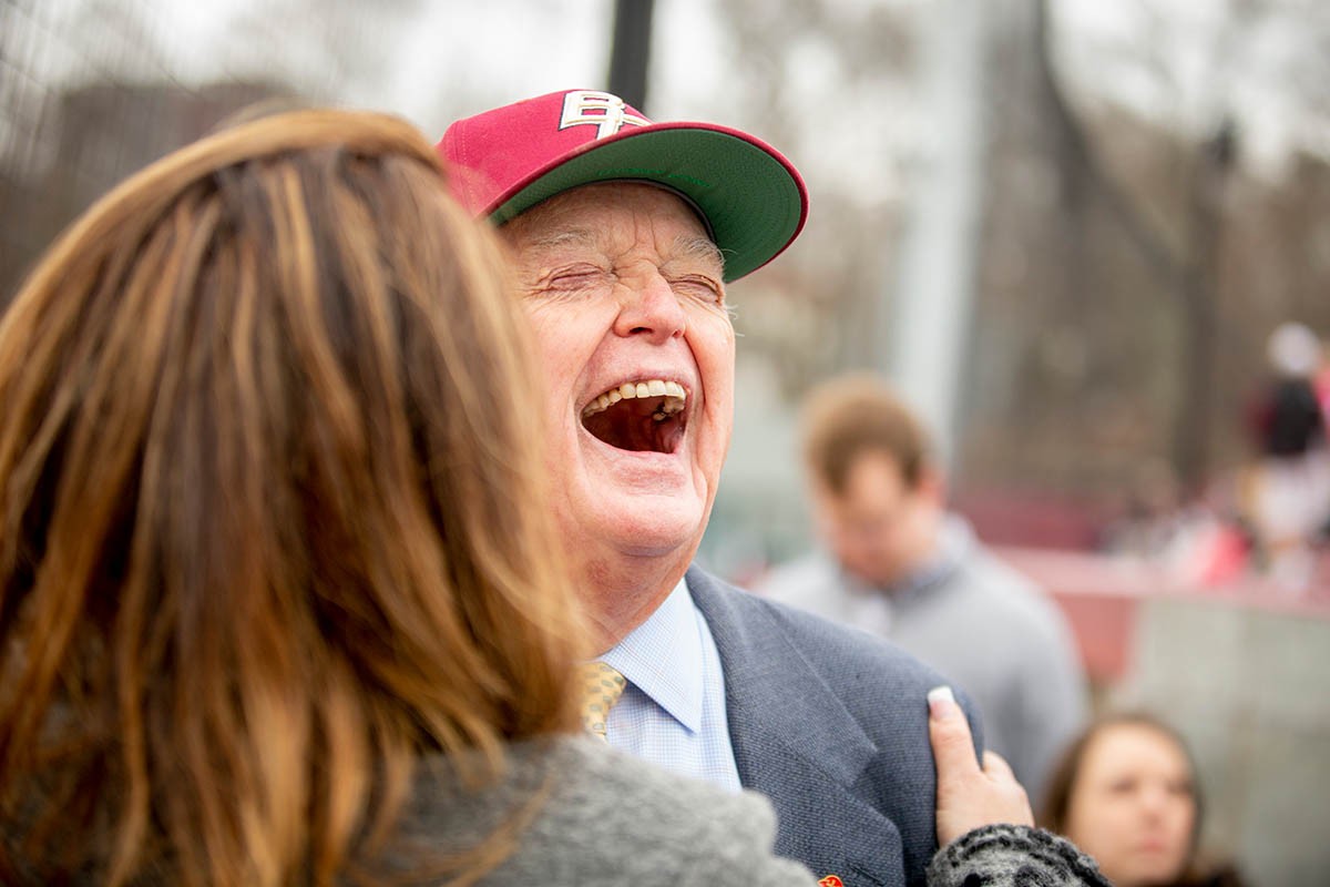 John Harrington laughing