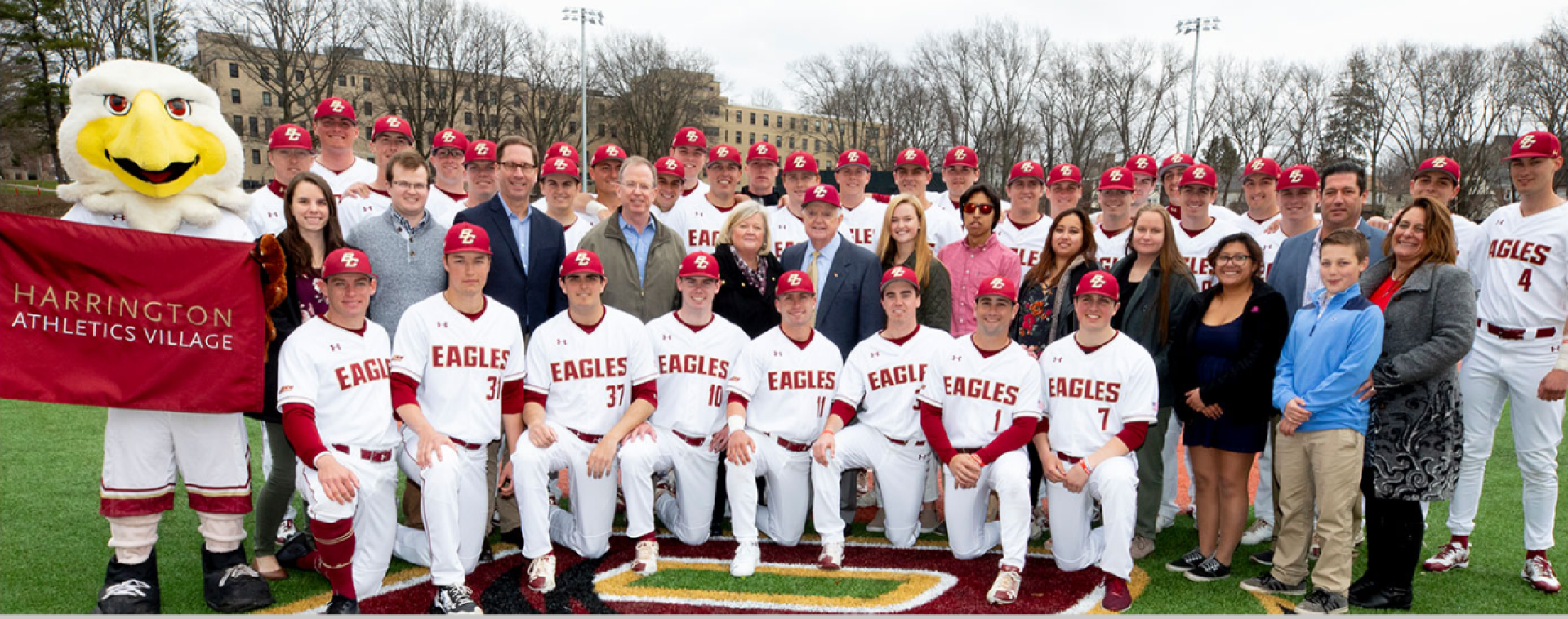 Harrington Athletics Village Dedication ceremony with the BC Eagles