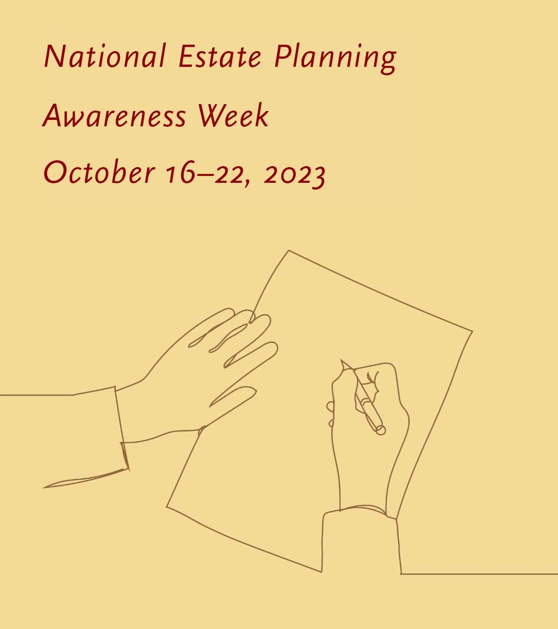 National Estate Planning Awareness Week October 18-24, 2021