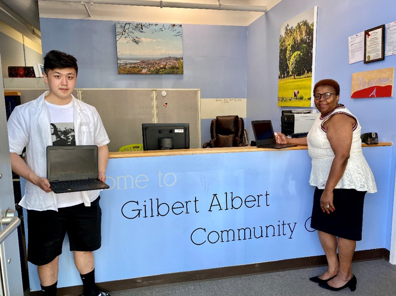 CREATE A TECHNOLOGY LIBRARY IN PARTNERSHIP WITH THE GILBERT ALBERT COMMUNITY CENTER