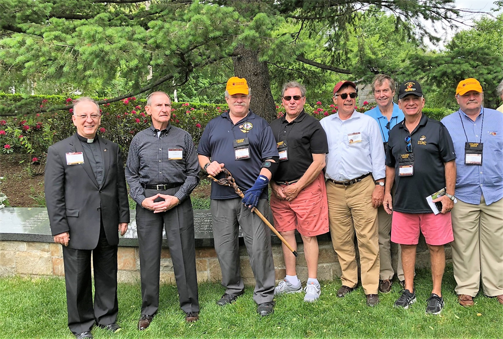 standing group of men