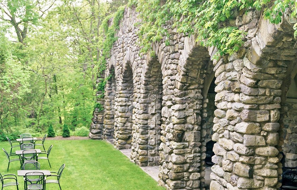 Arched terraces at the Connors Center