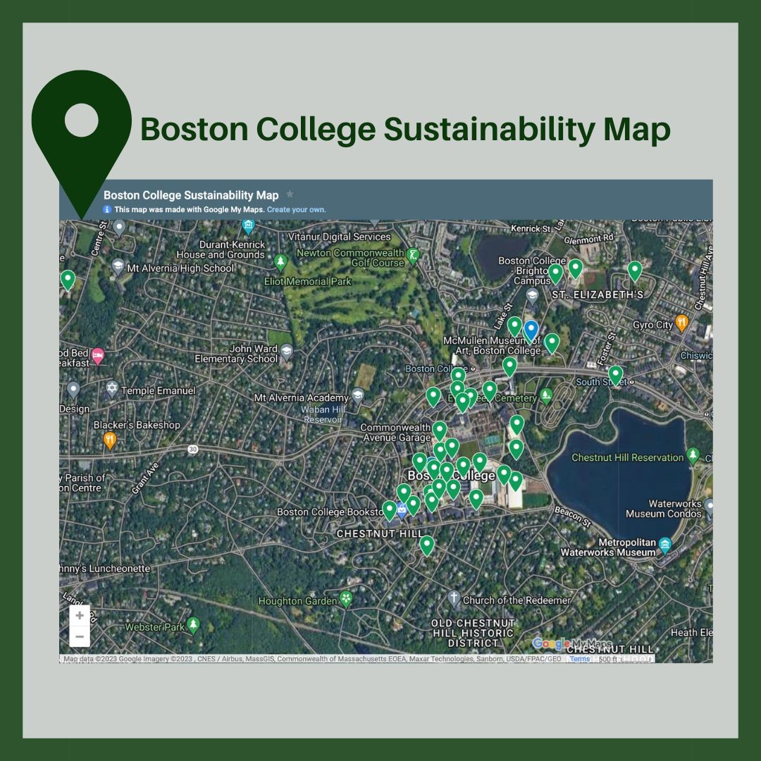 Image of the Boston College Sustainability Map